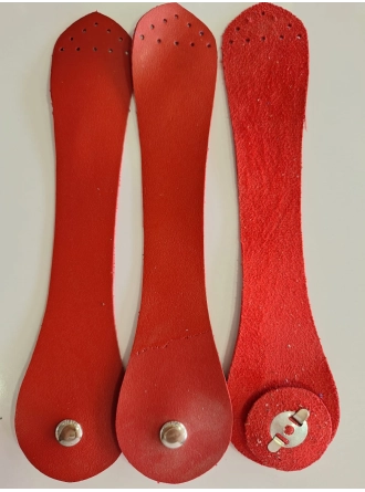  Renkli İlmekler Suni Deri Dikme Çanta Kapağı (Brit) - 21 cm