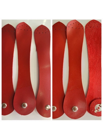  Renkli İlmekler Suni Deri Dikme Çanta Kapağı (Brit) - 21 cm