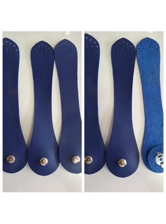  Renkli İlmekler Suni Deri Dikme Çanta Kapağı (Brit) - 21 cm