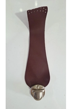  Renkli İlmekler Suni Deri Dikme Kilit Açma Çanta Kapağı (Brit) - 24 cm
