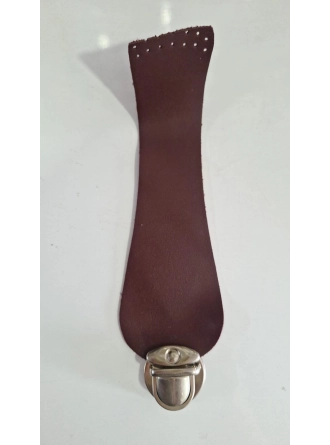  Renkli İlmekler Suni Deri Dikme Kilit Açma Çanta Kapağı (Brit) - 24 cm