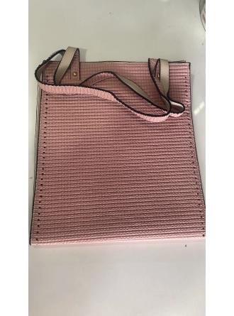 Renkli İlmekler Kare Suni Deri Omuz Çantası Dikim Seti (30x35 cm)
