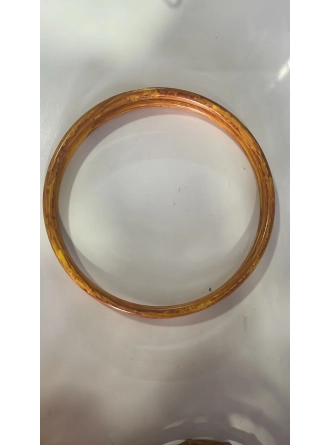 Renkli İlmekler Bambu Görünümlü Plastik Çanta Sapı (23cm Çap)