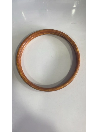 Renkli İlmekler Bambu Görünümlü Plastik Çanta Sapı (23cm Çap)