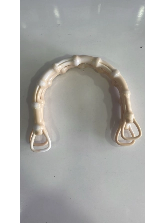 Renkli İlmekler D Model Akrilik Çanta Dikme El Sapı  En 14cm