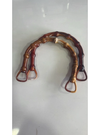 Renkli İlmekler D Model Akrilik Çanta Dikme El Sapı  En 14cm