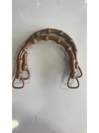 Renkli İlmekler D Model Akrilik Çanta Dikme El Sapı  En 14cm