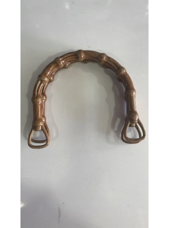 Renkli İlmekler D Model Akrilik Çanta Dikme El Sapı  En 14cm