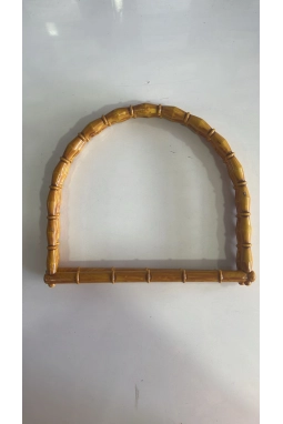 Renkli İlmekler D Model Akrilik Çanta Dikme El Sapı  En 18cm 