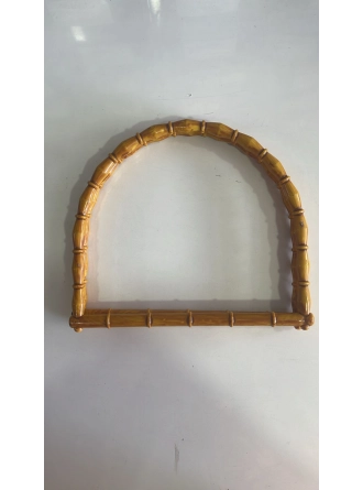 Renkli İlmekler D Model Akrilik Çanta Dikme El Sapı  En 18cm 
