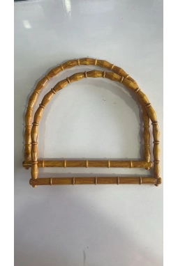 Renkli İlmekler D Model Akrilik Çanta Dikme El Sapı  En 18cm 