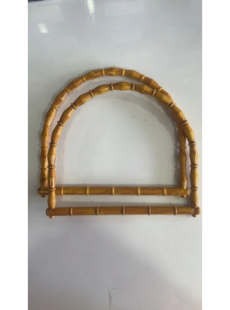 Renkli İlmekler D Model Akrilik Çanta Dikme El Sapı  En 18cm 