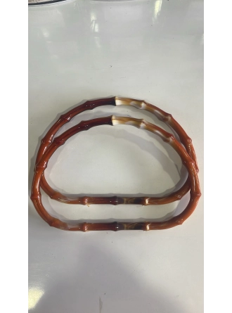Renkli İlmekler D Model Akrilik Çanta Dikme El Sapı  En 19cm