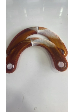 Renkli İlmekler D Model Akrilik Çanta Dikme El Sapı  En 22cm 