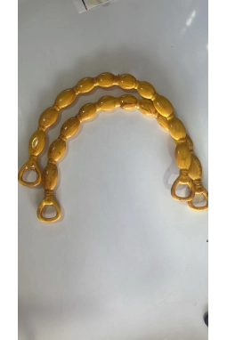 Renkli İlmekler D Model Akrilik Çanta Dikme El Sapı  En 23cm