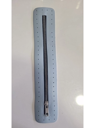 Renkli İlmekler Örgü Çanta Derili Fermuar (30 cm) 