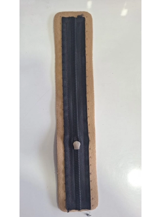 Renkli İlmekler Örgü Çanta Derili Fermuar (30 cm) 