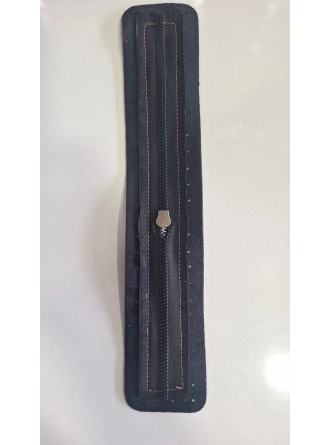 Renkli İlmekler Örgü Çanta Derili Fermuar (30 cm) 