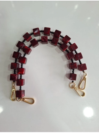 Renkli İlmekler Akrilik Çanta Sapı (33 cm) - Canlı Renk Seçenekleri