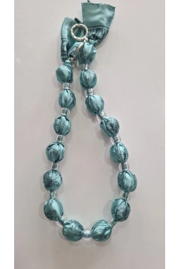 Renkli İlmekler Akrilik Eşarp Süslemeli Çanta Sapı (60 cm) - Tekli Takılır