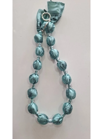 Renkli İlmekler Akrilik Eşarp Süslemeli Çanta Sapı (60 cm) - Tekli Takılır