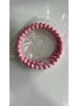 Renkli İlmekler Yuvarlak Boncuklu Örgü Çanta El Tutma Sapı (13 cm)