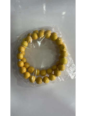 Renkli İlmekler Yuvarlak Boncuklu Örgü Çanta El Tutma Sapı (13 cm)