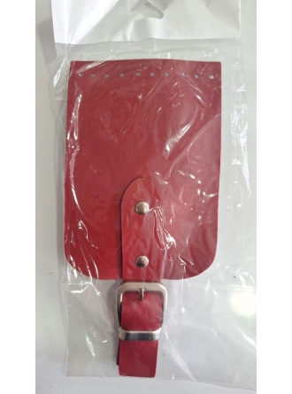 Suni Deri Örgü Makrome Oval Çanta Kapağı & Telefon Kılıfı Kapağı (Çanta Kapağı 100cm Askı)