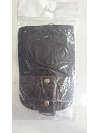 Suni Deri Örgü Makrome Oval Çanta Kapağı & Telefon Kılıfı Kapağı (Çanta Kapağı 100cm Askı)
