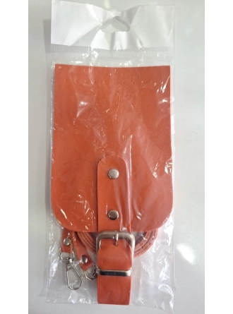 Suni Deri Örgü Makrome Oval Çanta Kapağı & Telefon Kılıfı Kapağı (Çanta Kapağı 100cm Askı)