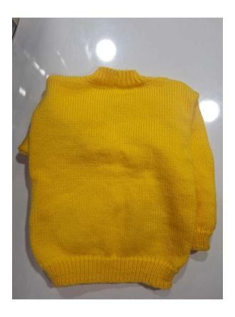 Renkli İlmekler Kız Çocuk 3 Yaşı El Örgüsü Yünden Ceket