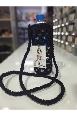 Renkli İlmekler Örgü Cotton Makrome İpten 0.50 ml Su Taşıma Kapasiteli Suluk