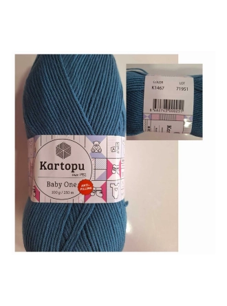 Baby One Tüylenmeyen Bebek Yünü  El Örgü Ipliği 100 Gr 250mt
