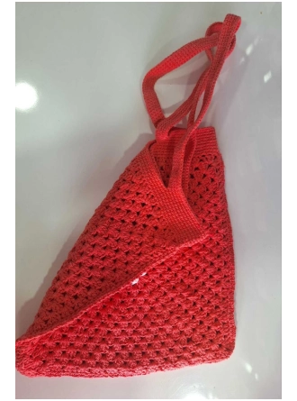Örgü Motif Kadın Omuz Çantası