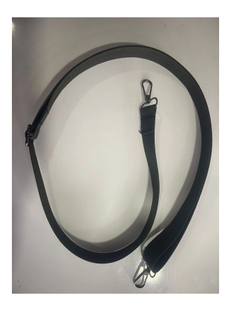 Kolon Çapraz Çanta Askısı 2.5cm Siyah Siyah Kanca