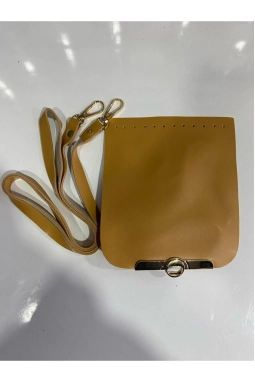 Suni Deri Örgü Kağıt ip & Makrome Oval Zara Modeli Çanta Kapağı