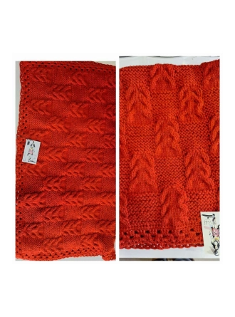ÖRGÜ 0-12 AY UNISEX KREMİT RENGİ YÜN BEBEK BATTANİYESİ