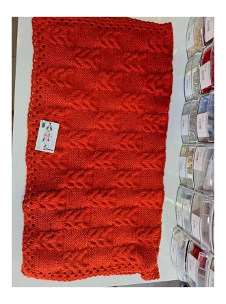 ÖRGÜ 0-12 AY UNISEX KREMİT RENGİ YÜN BEBEK BATTANİYESİ
