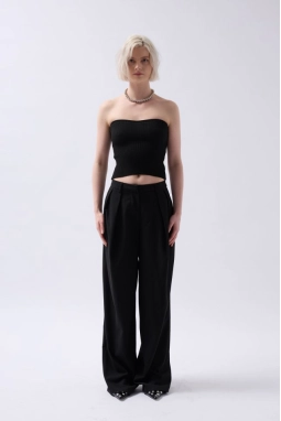 Straplez Dokulu Crop