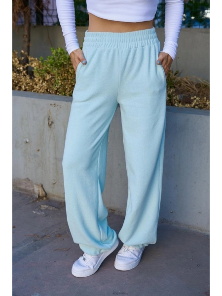 Düz Lastikli Eşofman - Mint Yeşili