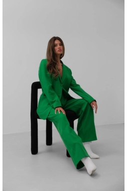 Bel Katlamalı Pantolon Blazer Ceket Takım
