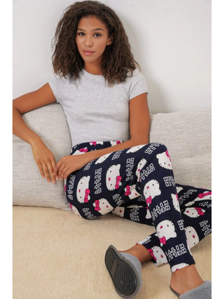 4323 Desenli Pijama Altı - A.Lacivert