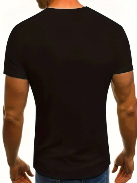 Erkek Kartal Baskılı Süprem T-shirt
