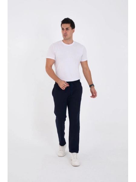Unisex Üç İplik Basic Eşofman Pantolon - Lacivert