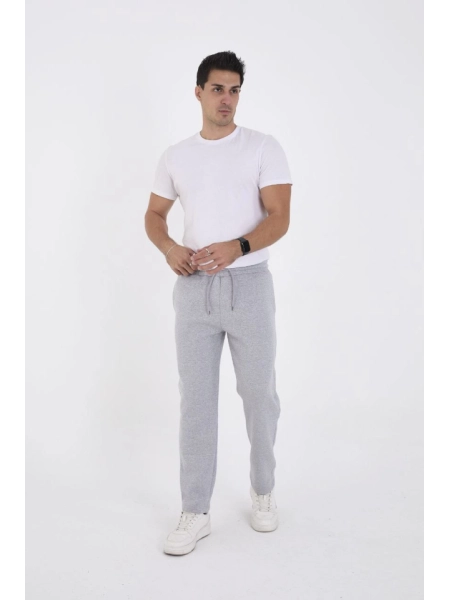 Unisex Üç İplik Basic Eşofman Pantolon - Gri