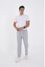 Unisex Üç İplik Basic Eşofman Pantolon - Gri