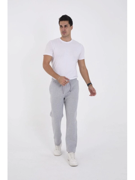 Unisex Üç İplik Basic Eşofman Pantolon - Gri