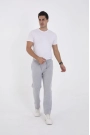 Unisex Üç İplik Basic Eşofman Pantolon - Gri