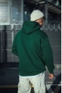 Üç İplik Penye Kapşonlu Basic SweatShirt - Haki