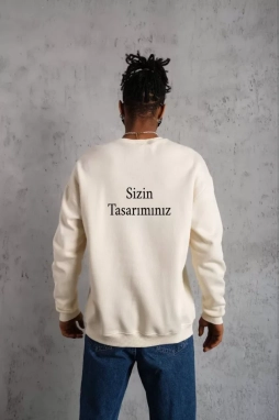 Üç İplik Biskilet Yaka Sweatshirt